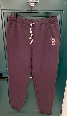 Disney X Comida Chatarra Hombres Ropa Activa Jogger Pantalones Negros Mickey Mouse Talla XXL Foto 1 de 4
