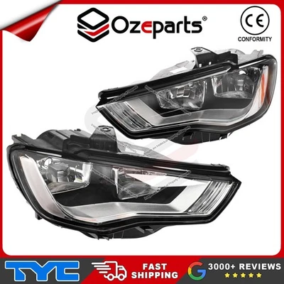 Pair LH+RH Head Light Lamp (Non Xenon Type) For Audi A3 8V 2013~2016 - image 1 of 4