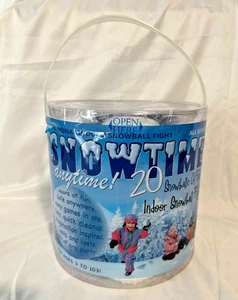 The Original Year Round Snow Time Anytime 20 Count Snowball Fight Set - Nuovo - Foto 1 di 7