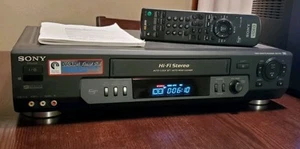 Sony SLV-N70 4-Head VCR Plus Recorder Hi-Fi VHS Player w/ Remote ✅ Fully Works ! - Picture 1 of 11