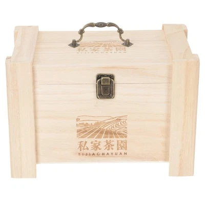  Contenitori Per La Conservazione Del Tè Piccola Cassapanca in Legno - Immagine 1 di 4