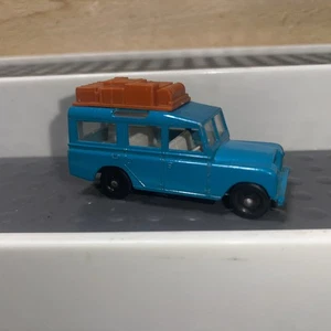 LESNEY MATCHBOX No.12 LAND ROVER SAFARI BLAU GUTER ZUSTAND - Bild 1 von 6