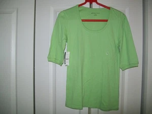 NEW YORK & COMPANY--LIGHT GREEN 100% COTTON TEE--NWT--SMALL - Picture 1 of 1