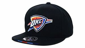 Oklahoma City Thunder Mitchell & Ness NBA Basketball Super Stripe Fitted Hat Cap