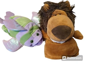 Juguete suave de peluche de dibujos animados de marionetas educativas para jugar pez león - Imagen 1 de 5
