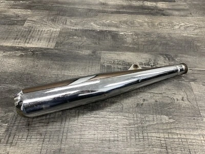Yamaha 1970-1974 TX650 XS1 XS2 OEM Right Muffler Exhaust Slip On Pipe #67 * - Image 1 of 4