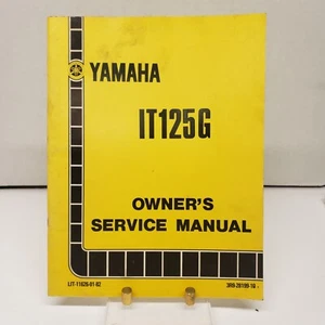 GENUINE 1979 YAMAHA IT25G IT 125G OWNER'S SERVICE MANUAL - Bild 1 von 4
