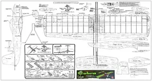 Mercury Cobra plan set control line profile stunt .19-.35 motor required - Picture 1 of 1