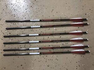Bloodsport Witness 22" Crossbow Arrow Bolt 6-pack Red And White Vanes Half Moon