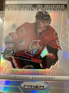 2013-14 Panini Prizm Pivotal Players Erik Karlsson #PP-20 Ottawa Senators Prizm
