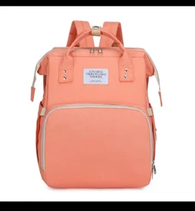 Baby Back pack Diaper Bag portable baby bed with Roof Bottle Holder Pockets New - Picture 1 of 8