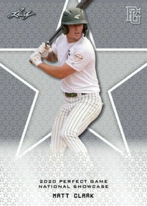 MATT CLARK 2020 "1ST EVER PRINTED" LEAF PERFECT GAME ROOKIE CARD #167! MINT!