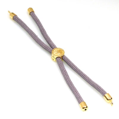 Pulsera Deslizante Ajustable Macramé Deslizante Cordón Pulsera Medio Acabado Cordón con Tope Foto 1 de 4