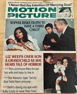 ORIGINAL Vintage May 1973 Motion Picture Magazine Sophia Loren Liz Taylor - Picture 1 of 5