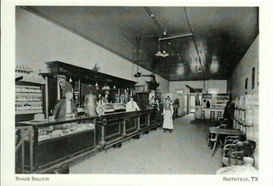 *Texas Postcard-"Shade Saloon" (Prohibition Shuts Down)*Smithville Tx  {+TX3} - Picture 1 of 2