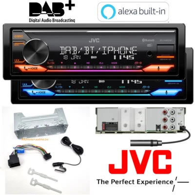 JVC KD-X482DBT DAB+ Bluetooth USB AUX Autoradio für amazon Alexa Android iPhone - Bild 1 von 4