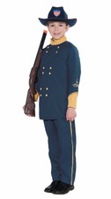 Union Officer Child Costume Civil War Boy Soldier Battle Military Re-enact Large
