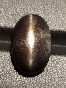 Vivid black star sunstone cabochon - loose natural Sunstone gemstone 15.00 CTS - Picture 1 of 10