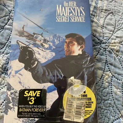 New Sealed 1995 VHS Tape - James Bond On Her Majesty's Secret Service 1969 - Image 1 of 4