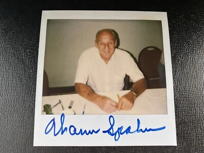 Warren Spahn Signed Polaroid Photo JSA Photograph Autograph Auto Braves HOF 1/1 - Image 1 of 2