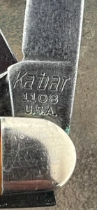 Vintage KaBar 3 Blade 1108 pocket knife. Dated by Kabar to the mid 1970's - Picture 1 of 3