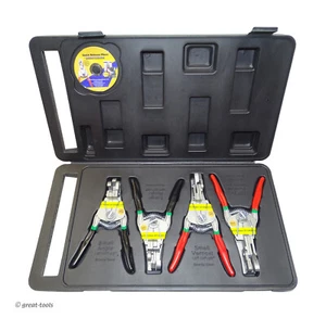 4-PC QUICK RELEASE PLIERS TOOL SET – hose, push lock fittings, fuel filter, PVC - Picture 1 of 8
