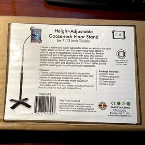 Höhenverstellbarer Schwanenhals Bodenständer für 7-13 Zoll Tablets - Bild 1 von 3