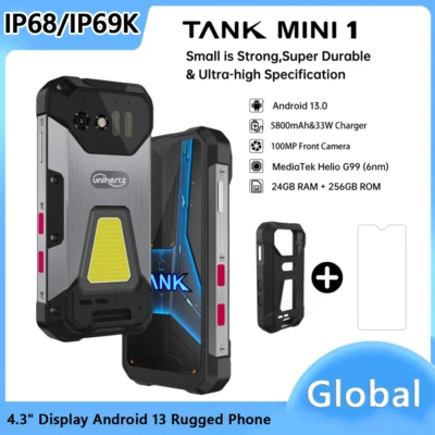 Original 8849 Tank Mini 4.3" Led Outdoor Light 100MP 5800mAh 16GB+256GB Global - Image 1 of 4