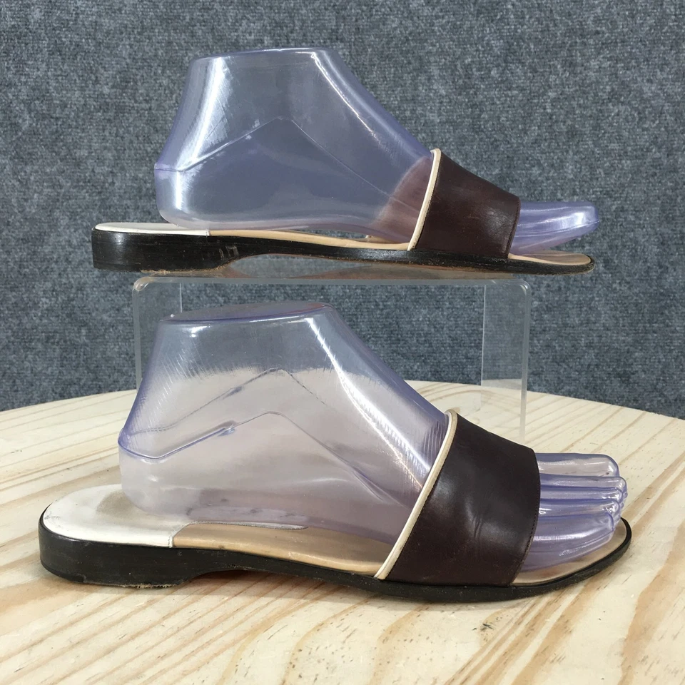 Sandalias Bally para mujer 8 deslizables marrón sin cordones informales punta abierta tacón bajo de cuña Foto 1 de 4