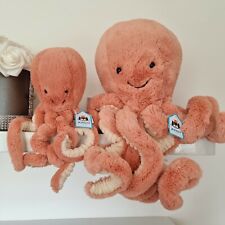 New Jellycat Octopus bundle  Medium and Small Little  Odell octopus. 