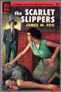 Scarlett Slippers Fox Vintage Crime Mystery Paperback Dell 685 James Meese GGA - Picture 1 of 9