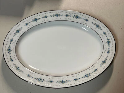 "Plato para servir Noritake Frolic 2352-13 3/4"" ovalado porcelana fina" - Imagen 1 de 4