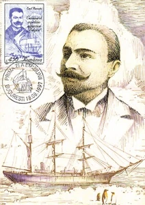 Explorador centenario Emil Racovita de expedición polar ártica Bélgica 1997 - Imagen 1 de 2
