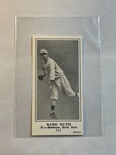 Babe Ruth 1916 M101-4 Sporting News REPRINT MINI Card #151 Boston Red Sox