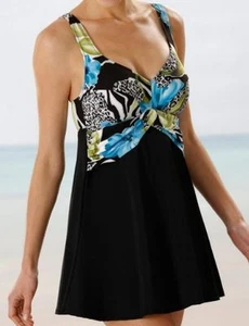 Miss MARY 9350 Gr.38 40 42 B D E F Badeanzug mit Kleid Badekleid UK 12 14 16 B-E - Bild 1 von 11