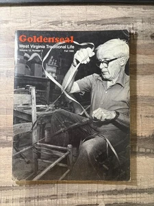 1986 GOLDENSEAL West Virginia Make SPLIT BOTTOM CHAIR, Bakerton WV, KINGMONT WV - Picture 1 of 3
