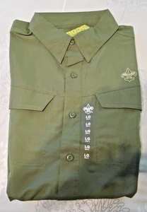 BOY SCOUTS OF AMERICA ADVENTURE SHIRT, MEN'S LARGE SHORT SLEEVE, NEW WITH TAGS - Picture 1 of 8