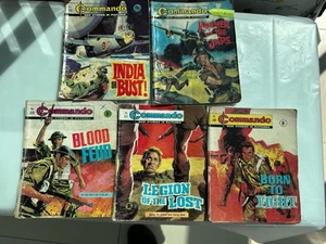 5 Off Early Commando Books - Picture 1 of 5