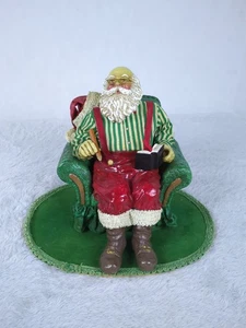 1990 Clothique Possible Dream Musical Santa Checking List Figurine FAST SHIPPING - Picture 1 of 8