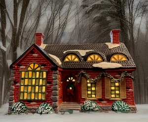 Dépt 56 Noël Dickens Snow Village « Stonehurst House » 5140-3 avec lumière LIRE - Photo 1/6