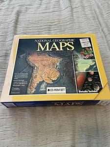 National Geographic Maps The Complete Collection CD ROM PC Education Retro VTG - Picture 1 of 14