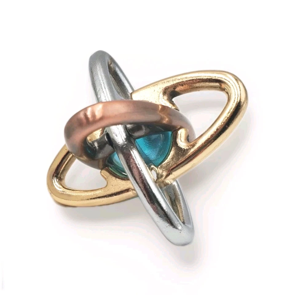 EZ Atom Metal Brainteaser Puzzle in Box with Solution Paper - Hawthorne Direct  - Image 1 of 4