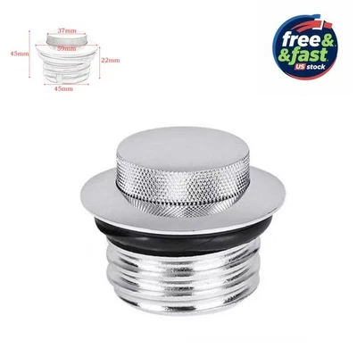 Push Pop Gas Tank Cap For Harley Street Glide Road Glide 2008-2019 Chrome - Imagem 1 de 4