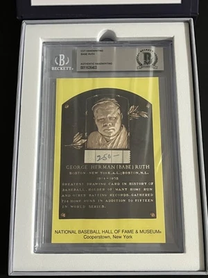 Babe Ruth handwriting “250” slabbed and authenticated by BAS Beckett PSADNA - Image 1 of 4