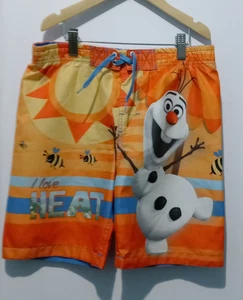 Disney Frozen Olaf Boys I Love Heat Swim Trunks Size 7 - Picture 1 of 6