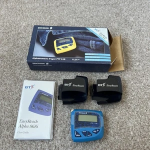 Buscador Ericsson BT Easy Reach Alpha 868i - En caja - Azul Años 90 Vintage Completo - Imagen 1 de 14