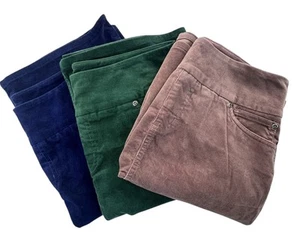 Chadwick's Y2K corduroy pencil skirts lots of three Blue, Green, Grayish Size 8 - Picture 1 of 19