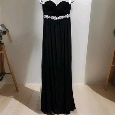 Винтажный Y2K кукла макси платье Sz 9 прихотливый темно фея ведьма платье без бретелек  - Изображение 1 из 4