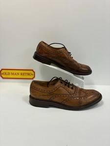 Zapatos Loake 1880 Ashby Cuero Tostado Brogue Reino Unido 8.5 Hechos en Inglaterra - Imagen 1 de 6