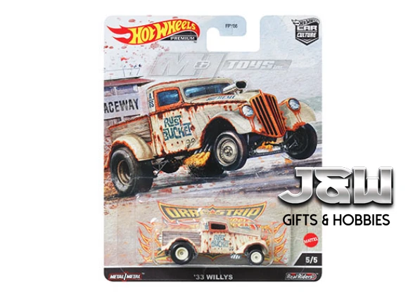 Hot Wheels 33 Willys Gasser Pick up Trascinamento Striscia FPY86-957R 1/64 - Immagine 1 di 1